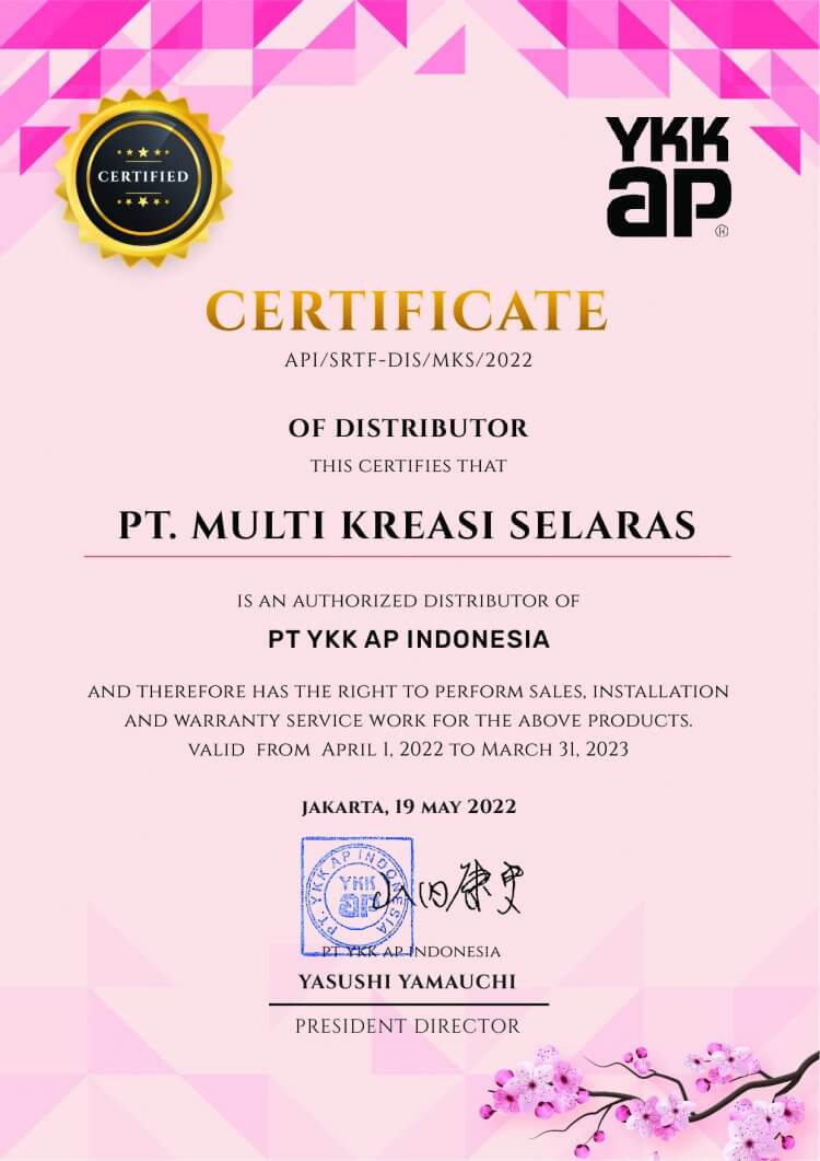 PT. Multi Kreasi Selaras | PT YKK AP Indonesia